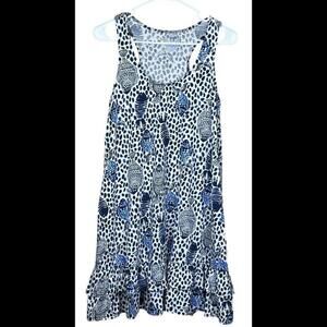 Lilly Pulitzer Blue and White Sleeveless Dress